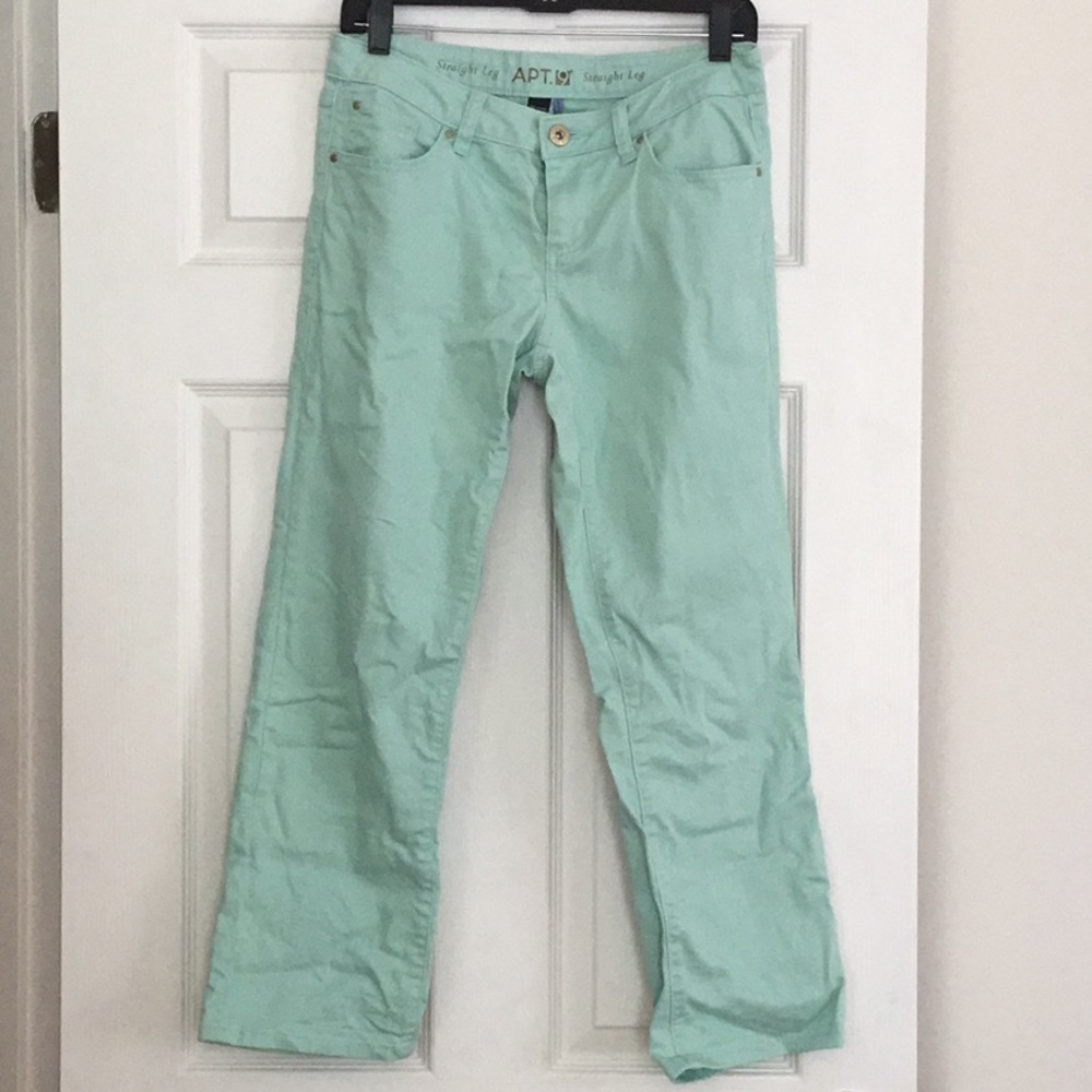 APT.9 modern fit straight leg jean EUC